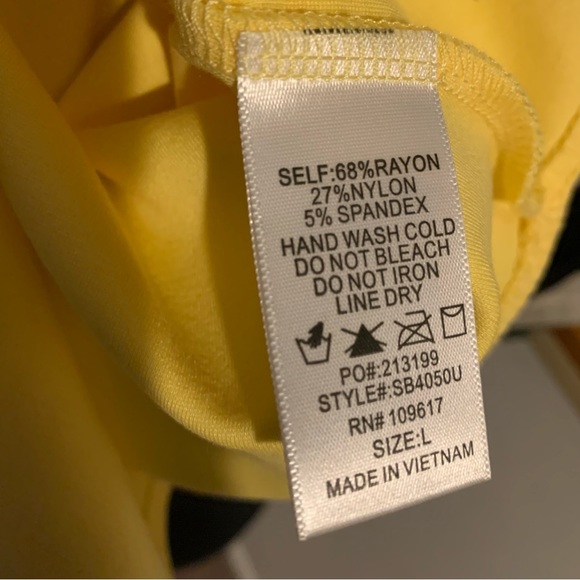 XL Shinestar Yellow Bodysuit - Picture 6 of 7